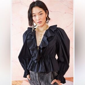 Ulla Johnson Kalia Blouse- Black